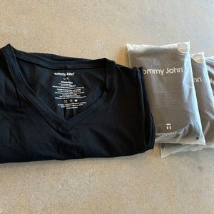 Brand new Tommy John second skin t shirts black L